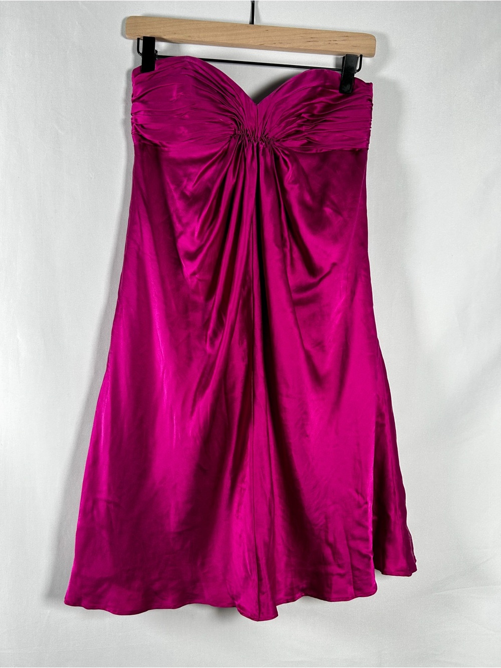 Y2K Laundry by Shelli Segal 100% Silk Strapless Mini Dress